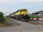 At the grade crossing